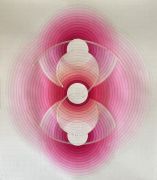 <p>Tanya Goel, <em>All Day Magenta Primula</em>, 2022<br />
Gouache and mineral pigments on Arches paper<br />
46 x 38 cm</p>
