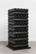 <p>Yang Mushi, <em isrender="true">Overlaying - Pillar</em>, 2017, wood, black spray lacquer, 125 x 60 x 60 cm</p>
