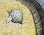 <p>陈思新，<em>鲸球</em>，2024，纸本彩铅，149 &times; 186.5 cm (绘画)；149.5 &times; 187 cm (带框)</p>
