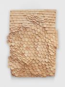 <p>Mirko Baselgia,&nbsp;<em>Small Landscape &ndash; one life, two ways,</em> 2025, stone pine wood (Pinus cembra), 48 x 37 x 3 cm</p>
