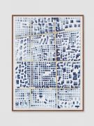 <p>米尔科&middot;巴泽吉亚，<em>urban structures II</em>，2022，纸上胡桃墨，靛蓝墨，70 x 50 cm</p>
