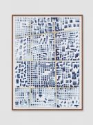 <p>Mirko Baselgia,&nbsp;<em>urban structures II,</em> 2022, walnut ink and indigo blue ink on paper, 70 x 50 cm</p>
