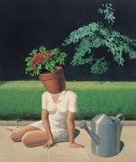 <p>Wang Xingwei, <em isrender="true">untitled (flowerpot)</em>, 2009, oil on canvas, 240 x 200 cm</p>
