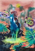 <p>Rebekka Steiger,&nbsp;<em>untitled,</em> 2025, acrylic ink and acrylic on canvas, 200 x 140 cm</p>
