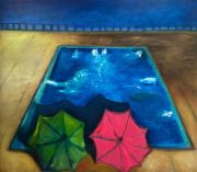 <p>Rosalind Nashashibi,<em> Shadows</em>, 2025, oil on linen, 130 x 150 cm</p>
