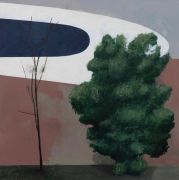 <p>Miao Miao, <em>Two Trees (Small)</em>, 2025, acrylic on canvas, 150 x 150 cm</p>

