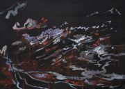 <p>Rebekka Steiger, <em>untitled</em>, 2020, tempera, ink and oil on canvas, 50 x 70 cm</p>
