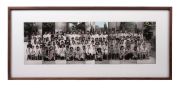 <p>Cai Dongdong, <em>Group Photo</em>, 2023, silver gelatin print, collage, watercolor, 29 x 91.5 cm (photo), 50.5 x 113.5 cm (framed), unique</p>
