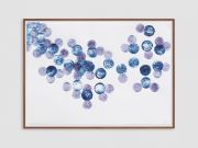 <p>Mirko Baselgia, <em>cholecalciferol</em>, 2022, indigo blue and violet logwood ink on paper, 50 x 70 cm</p>
