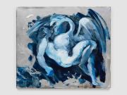 <p>Klodin Erb,&nbsp;<em>Leda und der Schwan #3,</em> 2024, Spray paint, oil, acrylic and glitter on canvas, 78 x 90 cm</p>
