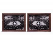 <p>Cai Dongdong,&nbsp;<em>Eyes,</em> 2020, silver gelatin print, photographic lens, 2x 22.8 x 29.2 cm, edition of 5 + 2 AP</p>
