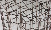 <p>Meng Huang,&nbsp;<em isrender="true">Cage</em>​​, detail, 2011, edition of 3, steel, 180 x 100 x 80 cm</p>
