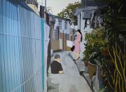 <p isrender="true">陈飞，<em isrender="true">破日子</em>，2014，亚麻布、丙烯，180 x 240 cm</p>
