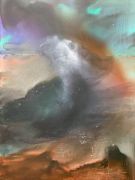<p>Rebekka Steiger, <em>petrichor</em>, 2022, ink on canvas, 240 x 180 cm</p>
