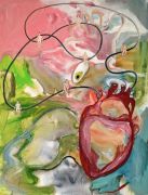 <p>Klodin Erb,&nbsp;<em>Heartbeat,</em> 2018, Acrylic and oil on canvas, 130 x 100 cm</p>
