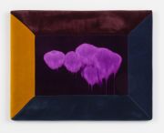 <p>Wiedemann/Mettler,&nbsp;<em>in the air, ideas become light,</em> 2025, painted cotton velvet, padded, 82 x 106 x 10 cm</p>
