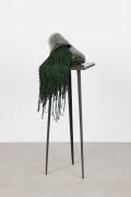 <p>Loredana Sperini,&nbsp;<em>Holding Memory,</em> 2026, ceramics, glaze, textile ribbons and metal, 94 x 35 x 31 cm</p>
