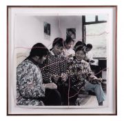 <p>Cai Dongdong,&nbsp;<em>Mending,</em> 2023, 1/1, silver gelatin print, string, 84 x 84 cm (photo); 97 x 97 cm (framed), edition of 1 + 1 AP</p>
