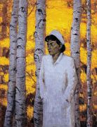 <p>Wang Xingwei, <em isrender="true">untitled (nurse and trees)</em>, 2005, oil on canvas, 184 x 140 &nbsp;cm</p>
