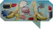<p>Klodin Erb,&nbsp;<em>Lipstick,</em> 2019, Oil on canvas (polygon),&nbsp;65 x 115 cm</p>
