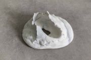 <p>Hu Qingyan, <em>Empty Bowl I</em>, 2019, marble, 38 x 88 x 78 cm</p>
