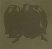 <p>Wang Xingwei, <em isrender="true">untitled (green penguin)</em>, 2005, oil on canvas, 168 x 175.5 cm</p>
