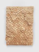 <p>Mirko Baselgia, <em>Small Landscape – one river, shaped by obstacles I,</em> 2025, stone pine wood (Pinus cembra), 46 x 33 x 3 cm</p>
