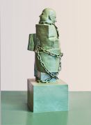 <p>乌尔斯&middot;吕蒂，<em>Selfportrait (small monument for important old men Nr. 2) </em>，2012 / 2019，青铜着色，独版，150 x 50 x 50 cm</p>
