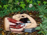 <p isrender="true">陈飞，<em isrender="true">草丛里的文艺复兴</em>，2013，亚麻布、丙烯，60 x 80 cm</p>
