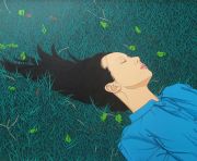 <p>陈飞，<em isrender="true">春天是假的</em>，亚麻布、丙烯，80 x 100 cm</p>
