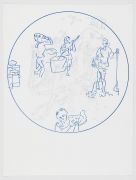 <p>米尔科&middot;巴泽吉亚，<em>Jingdezhen - Hans Leu the Elder</em>，2017，雕版印刷：Romain Crelier，Atelier de Gravure，Moutier，78.5 x 58 cm，由Stefan Altenburger提供</p>
