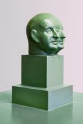 <p>Urs L&uuml;thi,&nbsp;<em>Selfportrait (Small Monument for Important Old Men Nr 3),</em> 2012 / 2019, painted bronze, unique work, 150 x 50&nbsp; x 50 cm</p>
