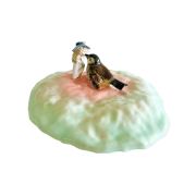 <p>Wiedemann/Mettler, <em>BODYBUILDING 33</em>, 2022, porcelain and glazed ceramics, 13 x 33 x 30 cm</p>
