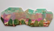 <p>Klodin Erb,&nbsp;<em>Nach der Landschaft IV,</em> 2014, synthetic lacquer paint on canvas, 256 x 303 x 8.5 cm</p>
