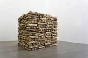 <p>Hu Qingyan, <em>Firewood</em>,&nbsp;2012, camphorwood, 200 x 200 x 200 cm (8 m&sup3; stere)</p>
