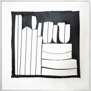 <p>Marion Baruch, <em>Linguaggio delle forme</em>, 2021, polyester fabric, 106.5 x 106.5 x 4 cm (framed)</p>

