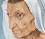 <p>张书笺，<em>织皮 &ndash; 1</em>，2013，木板油画，30 &times; 35 cm</p>
