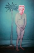 <p>Urs L&uuml;thi,&nbsp;<em>Selfportrait (Reisender in Sachen Liebe),</em> 1979, ultrachrome pigmentprint, frame, unique work, 44 x 32 cm</p>
