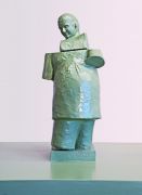 <p>Urs L&uuml;thi,&nbsp;<em>Selfportrait (small monument for important old men Nr. 5) ,</em> 2012 / 2019, painted bronze, unique work, 150 x 50 x 50 cm</p>
