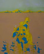 <p>Rebekka Steiger, <em>des chromosomes dans l&lsquo;atmosph&egrave;re</em>, 2020, tempera, ink and oil on canvas,<br />
240 x 200 cm</p>
