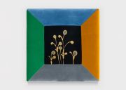 <p>Wiedemann/Mettler,&nbsp;<em>the flowers you never forgot,</em> 2025, painted cotton velvet, padded, 70 x 70 x 10 cm</p>
