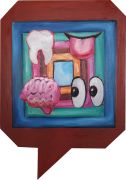 <p>Klodin Erb,&nbsp;<em>Selfie,</em> 2019, oil on canvas (polygon), 84 x 59 cm</p>

