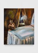 <p>Klodin Erb,&nbsp;<em>Danke, ich schlafe gut 6,</em> 2026, oil on black canvas, 60 x 50 cm</p>
