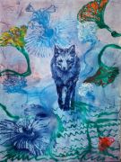 <p>Rebekka Steiger,&nbsp;<em>untitled,</em> 2025, tempera and acrylic ink on canvas, 200 x 150 cm</p>
