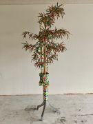 <p>Klodin Erb,&nbsp;<em>Plant's Life,</em> 1999 / 2023, fabric, plastic and side table, 232 x 105 x 115 cm</p>
