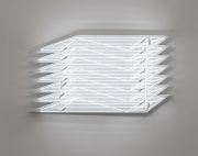 <p isrender="true">Yang Mushi, <em isrender="true">Illuminating 1</em>, 2018, white neon tube, iron sheet, stone-like coating, 87.5 x 161.9 x 18 cm&nbsp;</p>
