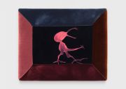 <p>Wiedemann/Mettler,&nbsp;<em>the bird dances where love sleeps,</em> 2025, painted cotton velvet, padded, 65 x 80 x 10 cm</p>
