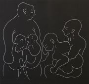 <p isrender="true">奥尔多&middot;沃克，<em isrender="true">无题 (Ausflug)</em>，1984，画布上分散颜料，164.5 x 174.5 cm</p>
