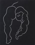 <p isrender="true">奥尔多&middot;沃克，<em isrender="true">无题 (Standbein-Spielbein)</em>，1985 - 1986，画布上分散颜料，160 x 125 cm</p>
