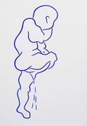 <p>奥尔多&middot;沃克 ，<em isrender="true">无题 (Pinkler)</em>，1987，棉布上分散颜料，240 x 159.5 cm</p>
